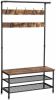 O'DADDY O&apos, daddy® Kapstok Staand Xxl Kapstok Met Schoenenrek 10 Paar 23 Haken 100x41, 5x182 Bruin online kopen